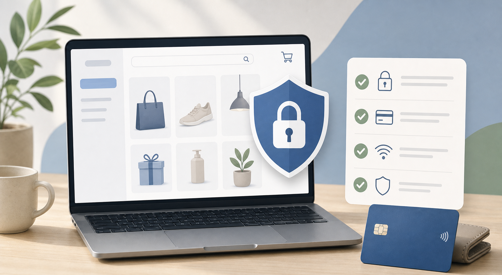 Ilustrační obrázek kontroly rizikového e-shopu před online nákupem