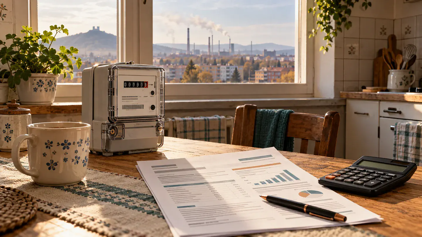 Ilustrační vizuál k tématu: Změna dodavatele energie: co zkontrolovat před podpisem na Mostecku